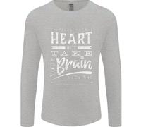 Take Your Heart With You Slogan Uomo Maniche