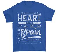 Take Your Heart With You Slogan Uomo T-Shirt 100% Cotone