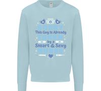 Taken By A Smart Infermiera Divertente Valentines Giorno Bambini Felpa Maglione