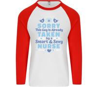 Taken By A Smart Infermiera Divertente Valentines Giorno Uomo L/S T-Shirt
