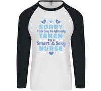 Taken By A Smart Infermiera Divertente Valentines Giorno Uomo L/S T-Shirt