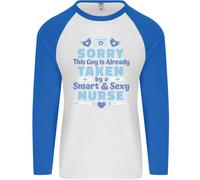 Taken By A Smart Infermiera Divertente Valentines Giorno Uomo L/S T-Shirt
