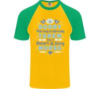 Taken By A Smart Nurse Funny Valentines Day Uomo S/S Baseball T-Shirt