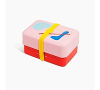 TAKENAKA Poketo x Limited Model, colore piscina, perfetto per il pranzo Bento Time, realizzato in Giappone (POKETO Nibble Bento Box (rosa x rosso))