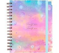 Takenote Agenda 2024 2025 - Giorno per pagina, formato A5 (16,5 x 20,5 cm), Indice con ogni mese, Rilegatura ad anelli Wire'o, Spagnolo e Inglese, Settembre ad Agosto - Sara