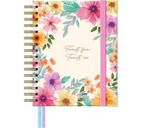 Takenote Agenda 2025 2026 - Formato A5 (16,5x20,5 cm), Settimana su Due Pagine, Formato Accademico Settembre-Agosto, Rilegatura a Doppia Spirale Wire’o, Bilingue: Spagnolo e Inglese - Valeria