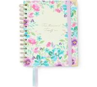 Takenote Agenda 2026 - Formato A6 (13,5x18 cm), Settimana Vista, Pianificatore Annuale 12 Mesi Gennaio-Dicembre, Spirale Doppia Dorata, Segnalibri Doppio, Elastico, Spagnolo e Inglese - Anna