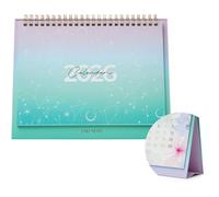 Takenote Calendario 2026 da tavolo - Dimensioni 21,5 x 15,5 cm, Vista Mese, 12 Mesi da Gennaio a Dicembre, Plannings annuali e mensili con spazio per appunti, chiusura ad anelli, spagnolo e inglese