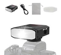 Takerers Flash per fotocamera, mini flash Speedlite con GN14, 22 livelli di potenza del flash, CCT 5600K, controllo ottico M/S1/S2, compatibile con fotocamere Sony/Canon/Fuji/Nikon/Panasonic/Olympus