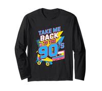 Takes Me Back To The 90s Vintage 90s Retro 90s Cute 90s Fun Maglia a Manica