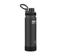 Takeya Sport Borraccia termica a tripla parete in acciaio inox da 623,7 g, con coperchio antigelo, qualità senza pari, freddo per oltre 26 ore, colore: nero
