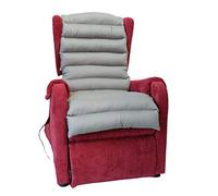 TAKIMED Copripoltrona lungo in Fibra Cava Siliconata, Stuoia Antidecubito, Rivestimento per Poltrona Universale.12 elementi Prodotto Italiano. (Grigio)