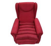 TAKIMED Cuscino a Cinque Sezioni in Fibra Cava Siliconata, Cuscino Antidecubito e Ortopedico per Poltrona, Prodotto Artigianale Made in Italy (ROSSO)