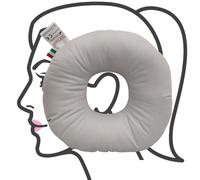 TAKIMED Cuscino Con Foro per Orecchio, Sollievo Dal Dolore, Cianbella Antirughe per il Viso, Antidecubito per Tallone e Gomito, Ortopedico Made in Italy, Bianco