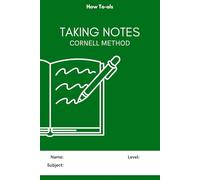 Taking Notes: Cornell Notebook for Science (Green Cover) - Perfect for STEM Students & Researchers