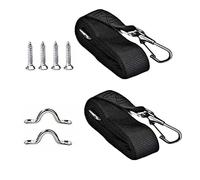 Takingup 2 Pezzi di Cinghia per Copertura per Barca con Gancio a Doppia estremità per tendalino per Barca, Cinghie Regolabili per Bimini, Cinghie di Copertura