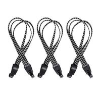 Takingup Cinghie per Bagagli Bici 3 Pezzi Cinghie Elastiche per Bici Portapacchi Cinghia di Ancoraggio Corde Elastiche per Rack con Ganci Elastici con Ganci Nero
