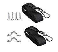 Takingup Cinghie Superiori Regolabili per Bimini, Cinghia per Copertura Barca da 2 Pezzi con moschettone a Doppia estremità, Hardware per tendalino per Barca Hardware per tendalino