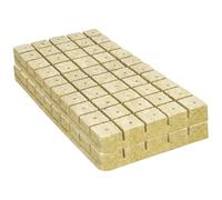 Takingup Cubi di Lana di Roccia 100 Pezzi con Fori per la Coltura Ecologici Riutilizzabili Coltivazione Fuori Suolo Inizio della Germinazione delle Piante Clonate - Cubi di Lana di Roccia
