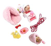 Takingup Maiale in Silicone 5 Pollici Realistico Giocattolo di Maiale Carino con Set da Gioco Divertenti Animali in Silicone salvadanaio per Ragazze Ragazzi Giocattoli per Bambini