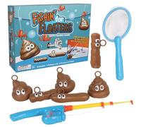 Takingup Pesca per galleggianti Gioco 1 Set Cartone Animato Carino Cacca Gioco interattivo Genitore-Bambino Bagno Pesca Sviluppo Cacca Giocattoli per Bambini 3+