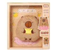 Takingup Quaderno Capybara A5 Diario Capybara in peluche per materiale scolastico per l'home office 7, 6x6, 7 pollici - Quaderno