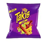 Takis Fuego Barcel - Piccole Tortillas di Mais al gusto di Peperoncino/Lime - Pack 70g