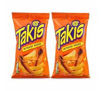 Takis Intense Nacho Zero Heat - Patatine Tortilla Chips di Mais Gusto Nacho - Snack Croccante - 2x100 g