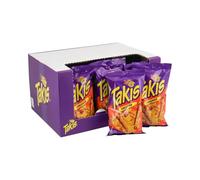 Takis Volcano Tortilla Chips, peperoncino piccante e nota di formaggio, piccante snack messicano di mais, Confezione Convenienza 18 x 100g
