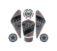 TakohL Adesivi Serbatoio per Serbatoio Carburante Moto per REBEL500 REBEL300 per Rebel CMX 500 CM500 CM300 Serbatoio Carburante Grip Pad Ginocchiera