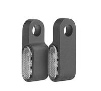 TakohL Fanale Posteriore 3 Mini Indicatori Di Direzione Per Moto Indicatori Di Direzione A In Lega Di Alluminio Lampeggianti Ambra Indicatori Lampeggianti Lampada