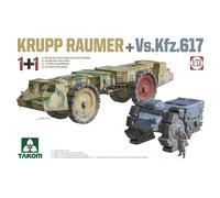 Takom 05007 KRUPP RAUMER + VsKfz.617 Kit Plastico Scala 1:72
