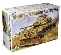 Takom Modellino M60A1 1:35 con kit di fissaggio per modello militare Era e M9 Bulldozer 2142 Promo