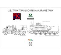 Takom 5002X US Tank transporter M1070 & M1000+M1A2 Abrams Tank 1/72 Plastica Kit