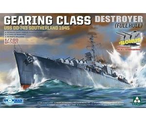 Takom SP7057 - 1:700 Gearing estroyer Uss DD-743 Southerland 1945