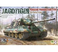 Takom tak08003 Jagdtiger Sd.Kfz.186 Porsche Cacciacarri 1:35 Kit Plastica