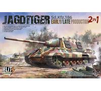 Takom TAK8001 - 1:3 5 Sd.Kfz.186 Tigre di Caccia Early / Tardi Produzione 2in1