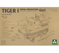 TAKOM TIGER I INITIAL PROD.4 IN 1 S.PZ.ABT 502 1/35 COD.2197