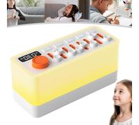 Takoo Sound Machine, Takoo Sound Machine, rumore bianco, 3 in 1, ausilio per il sonno, portatile, altoparlante Bluetooth fai da te, con 8 suoni naturali, luci notturne in 12 colori, timer per il sonno