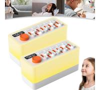 Takoo Sound Machine, Takoo Sound Machine, rumore bianco, 3 in 1, ausilio per il sonno, portatile, altoparlante Bluetooth fai da te, con 8 suoni naturali, luci notturne in 12 colori, timer per il sonno