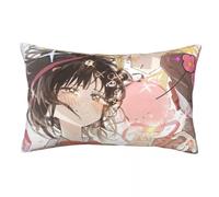 Takopii, federa con cerniera nascosta, motivo anime, double face, decorativa, per auto, casa, divano, biancheria da letto