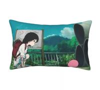 Takopii, federa con cerniera nascosta, motivo anime, double face, decorativa, per auto, casa, divano, biancheria da letto