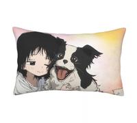 Takopii, federa con cerniera nascosta, motivo anime, double face, decorativa, per auto, casa, divano, biancheria da letto