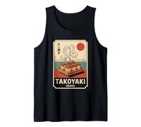 Takoyaki Balls Dotonburi Giappone Retro Japanese Kanji Souvenir Canotta