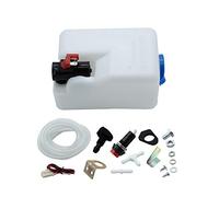 TAKPART 12V Universale Parabrezza Lavavetri Pompa Bottiglia Serbatoio Kit Bottiglia Lav