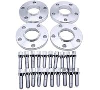 TAKPART Set di 2 distanziatori da 15 mm e 20 mm, diametro 57,1 5 x 112 mm, con 20 viti per ruota M14 x 1,5 per TT A3 A4 A6 A8 S4 S6 S8 Volkswagen