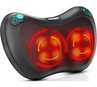 TAKRINK Cuscino Massaggiatore Elettrico Cervicale per Collo e Schiena con 8 Nodi Shiatsu, 3 Velocità Regolabili, Cambio di Direzione Automatico, Rilassarsi Muscolare Adatto a Casa Ufficio