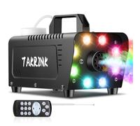 TAKRINK Macchina del Fumo, 900W Macchina del Fumo di Nebbia Portatile con 8 Luci LED 16 Colori RGB e Telecomando Wireless, Macchina della Nebbia per il DJ Matrimonio Halloween Natale
