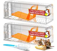 TAKRINK Trappola per Topi Umana Non Letale 2 Confezione Trappola per Topi per