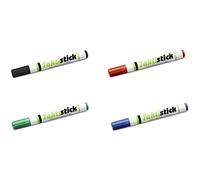 Taktistick Dry Erase Marker Set of 4 Markers + 1 Cleaning Cloth for all Taktifol Variations